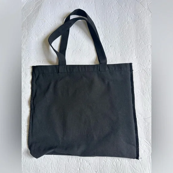 Reformation Women’s Black Cotton Small Tote with White Logo- Size 13x12 - Picture 3 of 7